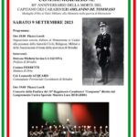 Sabato 09 Settembre la Cerimonia commemorativa per il Capitano dei Carabinieri M.O.V.M. De Tommaso FB IMG 1694004559670
