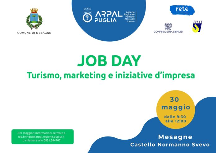 Locandina Job Day Turismo Mesagne